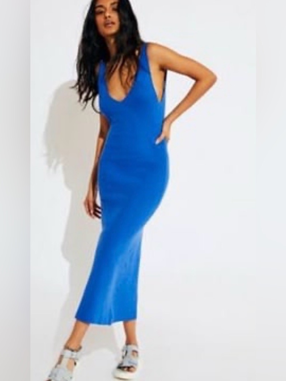 Free People Daniela Low-Back Sweater Midi Dress Size XS